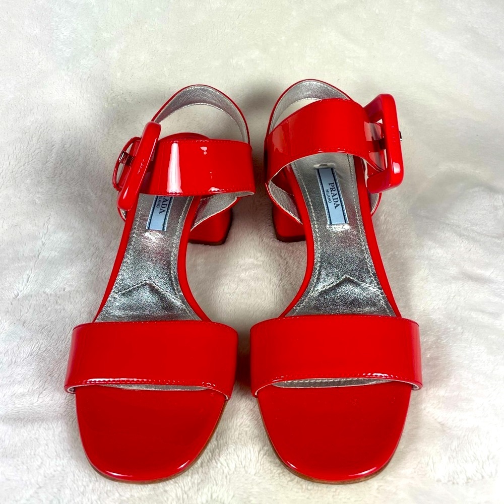 Prada Patent Leather Sandals